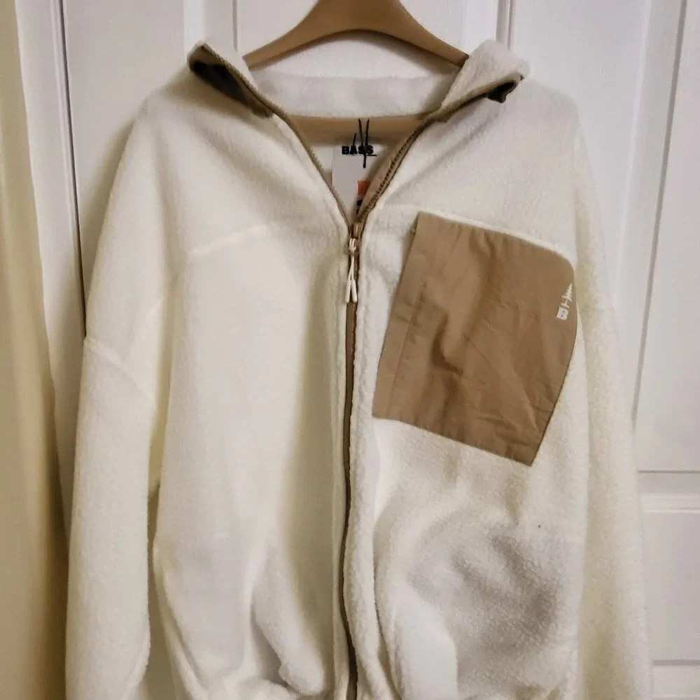 Women's Bass outdoor lightweight jacket Cream/Tan SIZE:  MEDIUM NWT - Picture 9 of 10